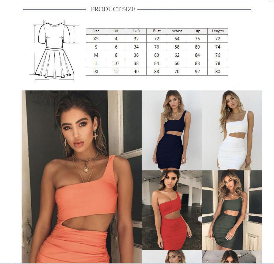 One Shoulder Wrapped Chest Dress - AEI 97