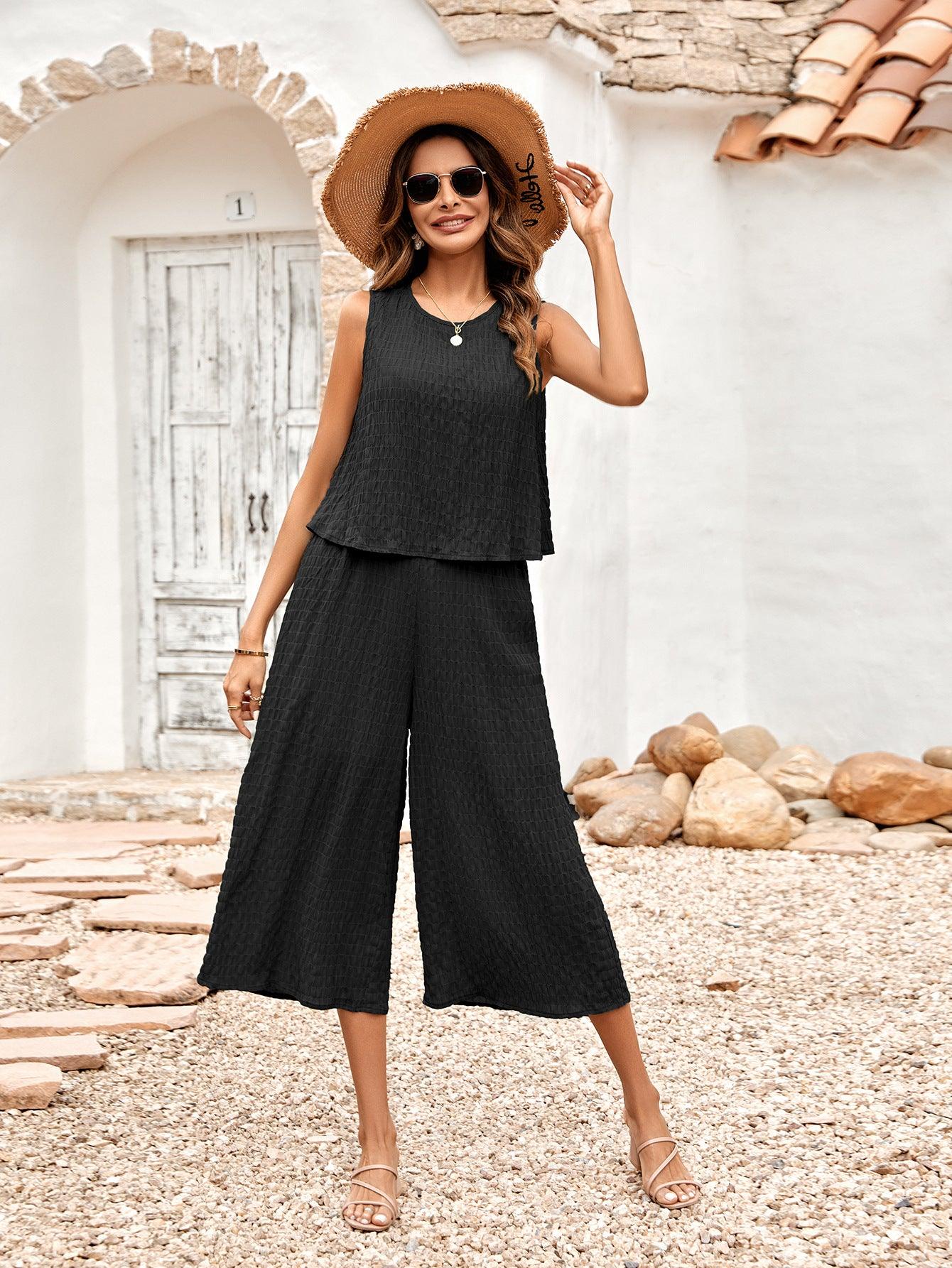 Loose Sleeveless Jumpsuit - AEI 97
