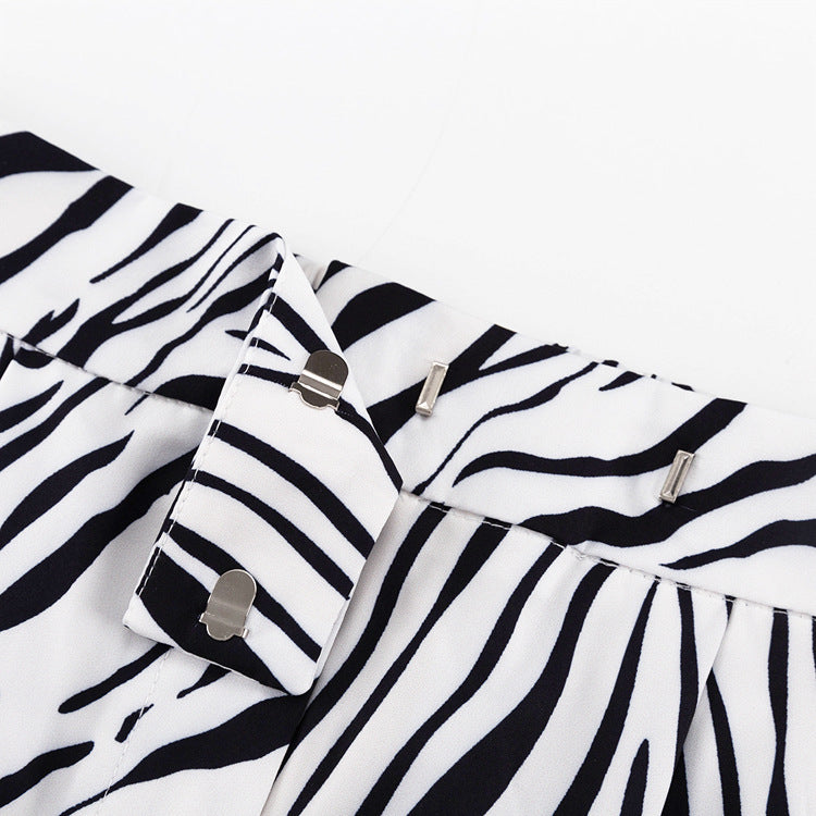 Zebra Striped Suit