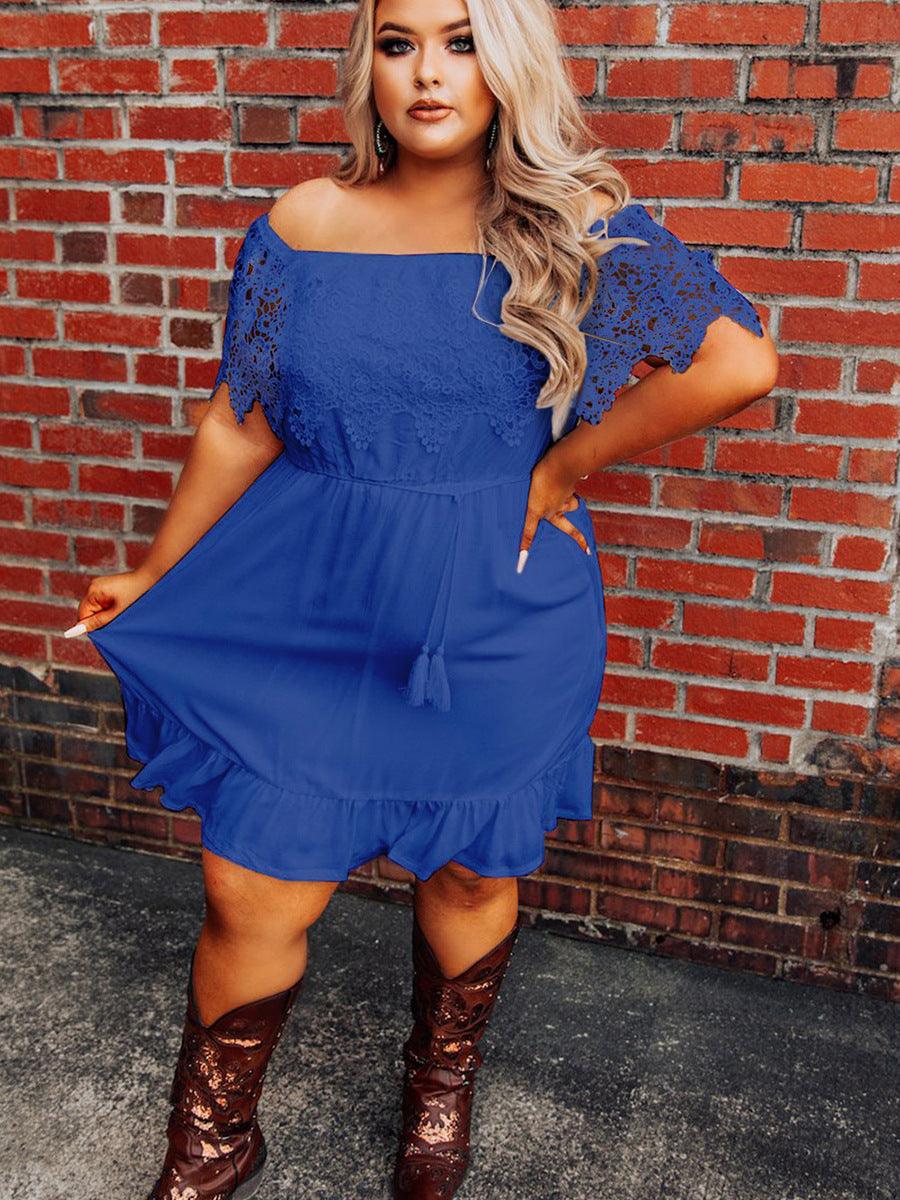 Off-shoulder Ruffled Skirt - AEI 97