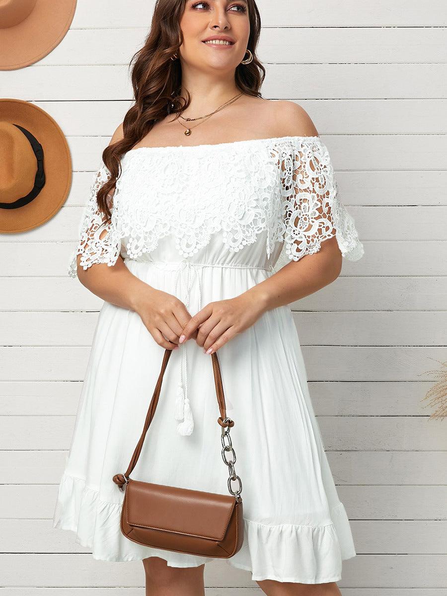 Off-shoulder Ruffled Skirt - AEI 97