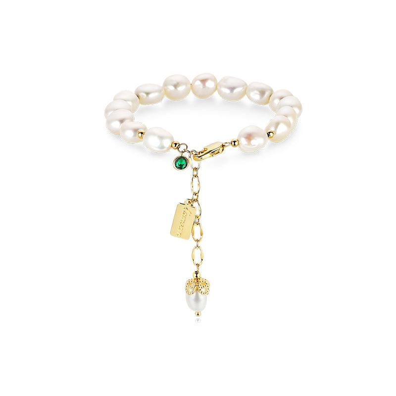 Natural Zircon Pearl Bracelet Luxury Jewelry - AEI 97