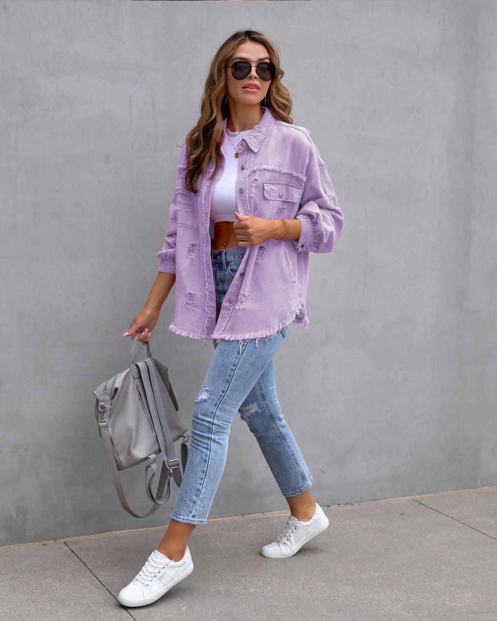 Ripped Shirt Jacket - AEI 97