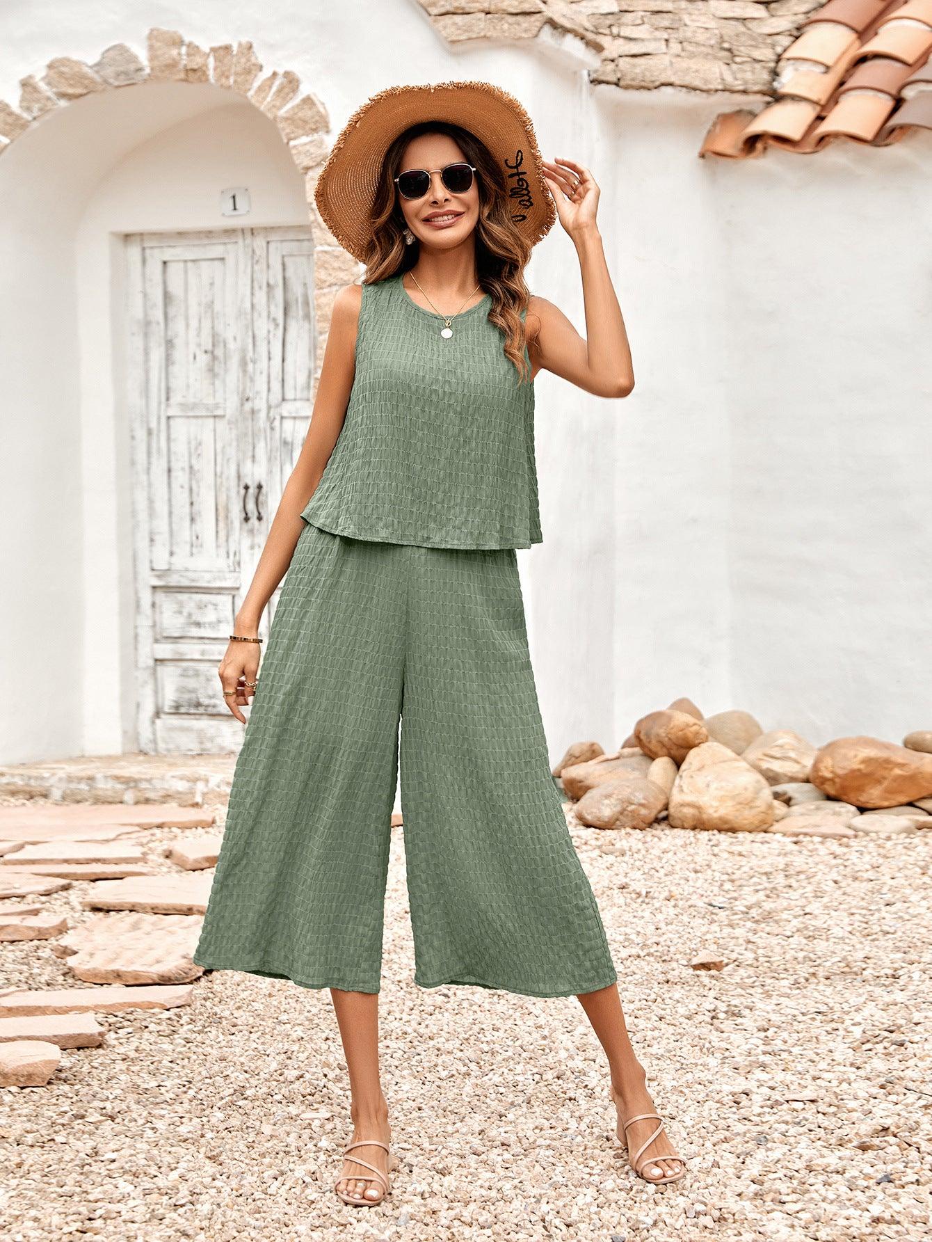 Loose Sleeveless Jumpsuit - AEI 97