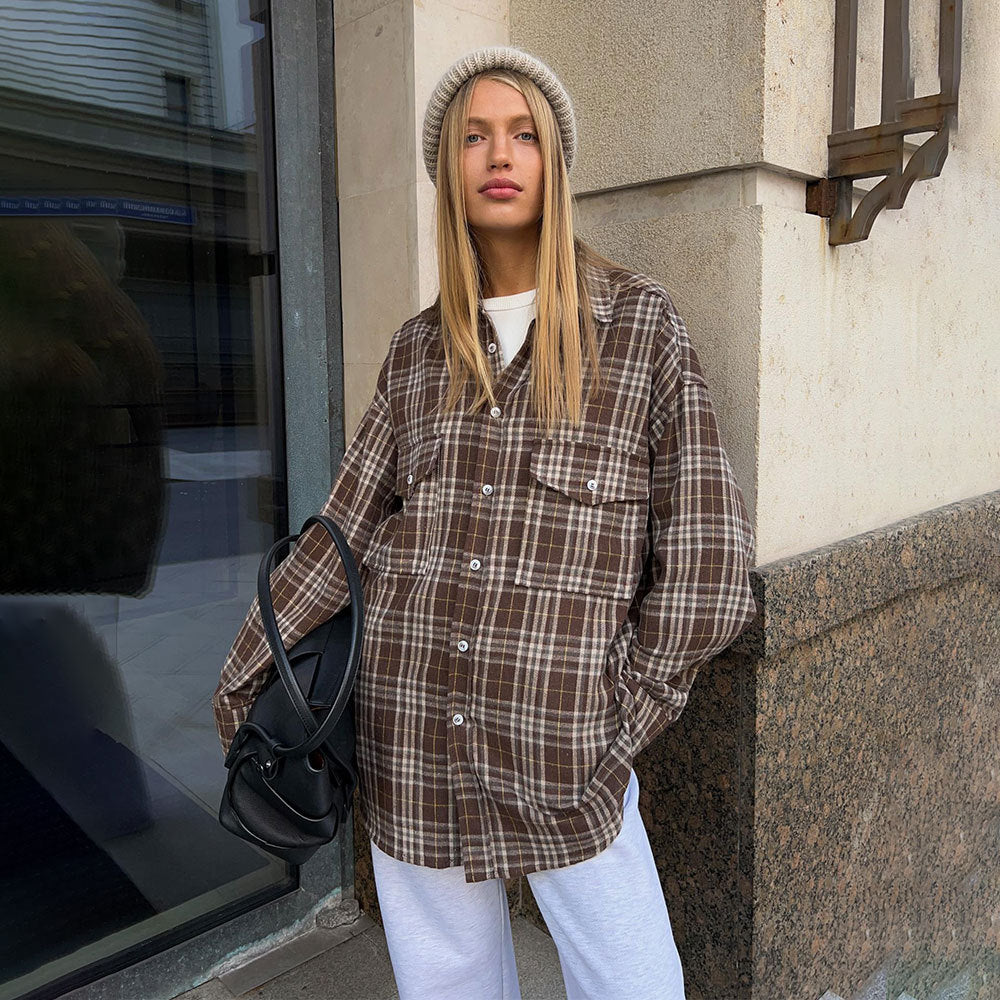 Cotton Plaid Shirt