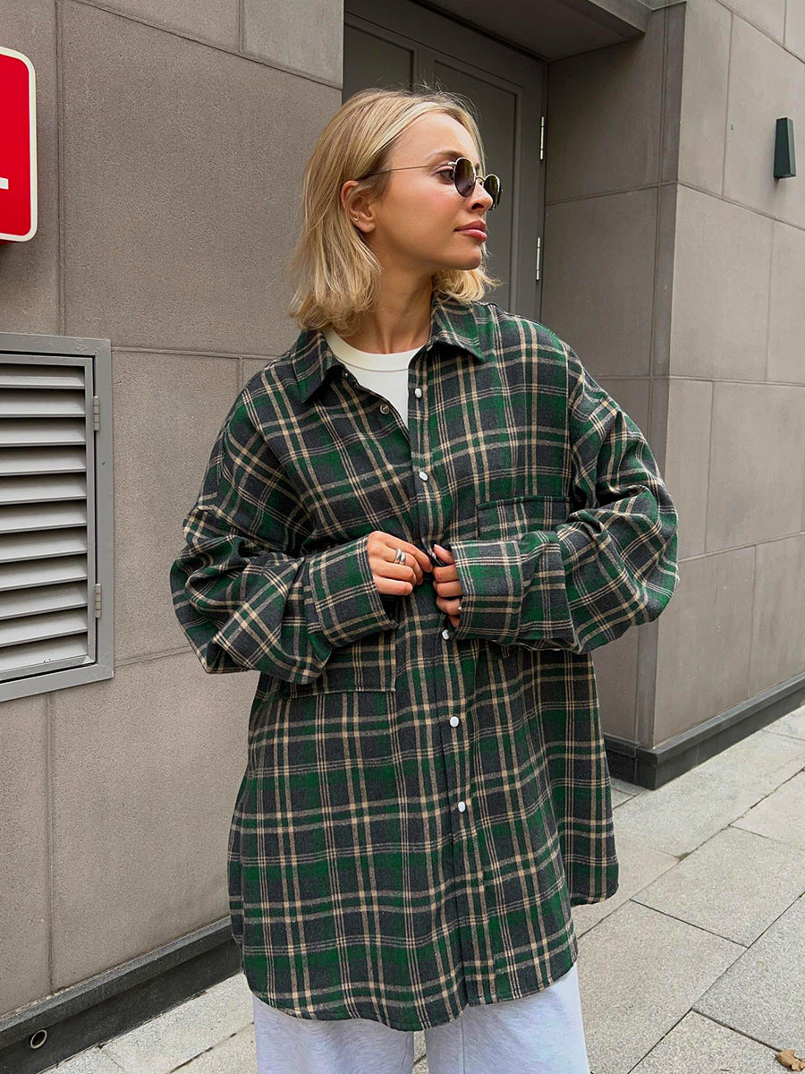 Cotton Plaid Shirt