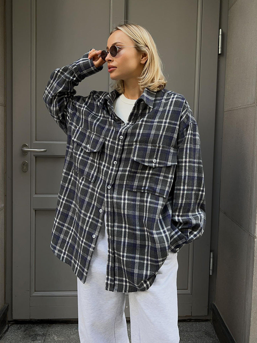Cotton Plaid Shirt