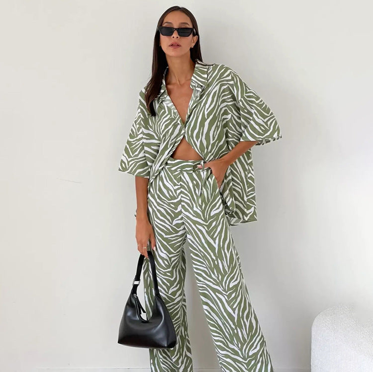Zebra Striped Suit