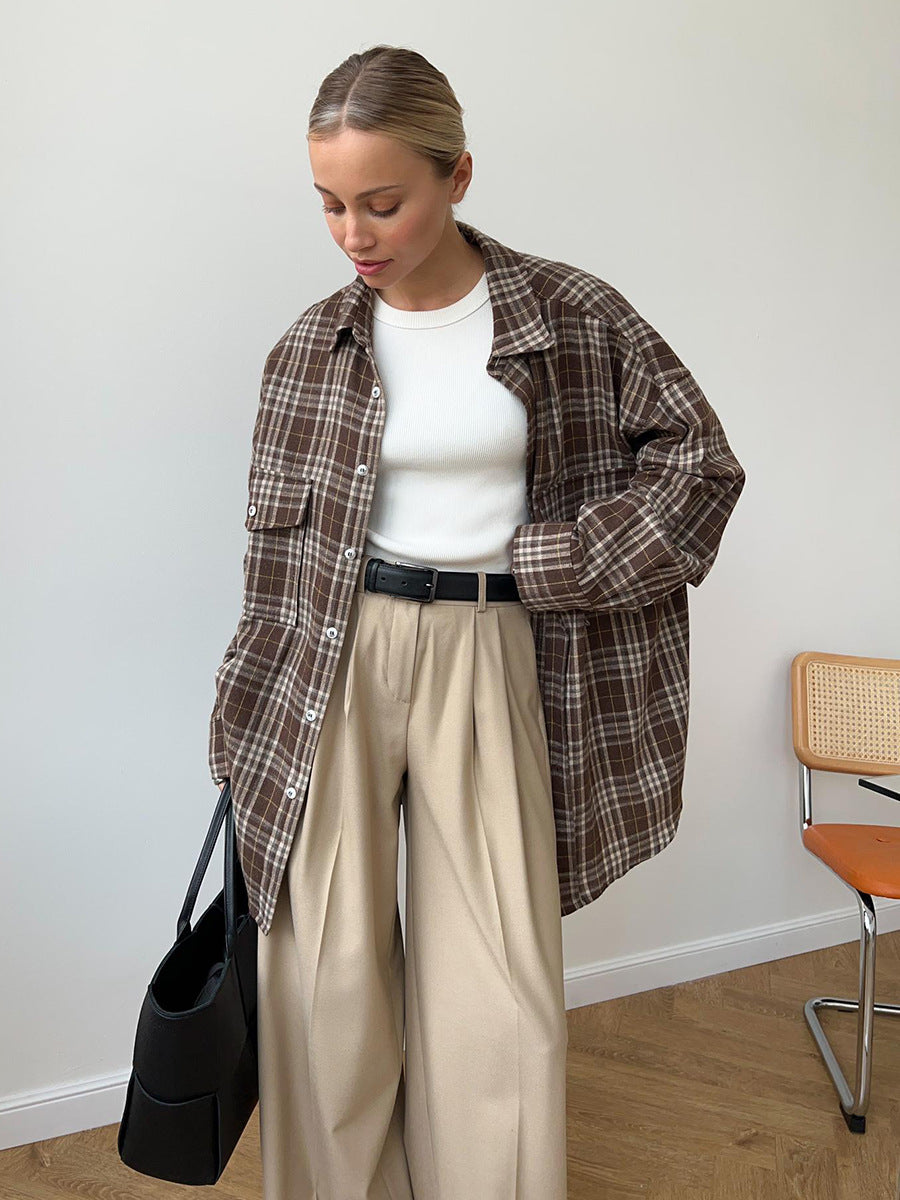 Cotton Plaid Shirt