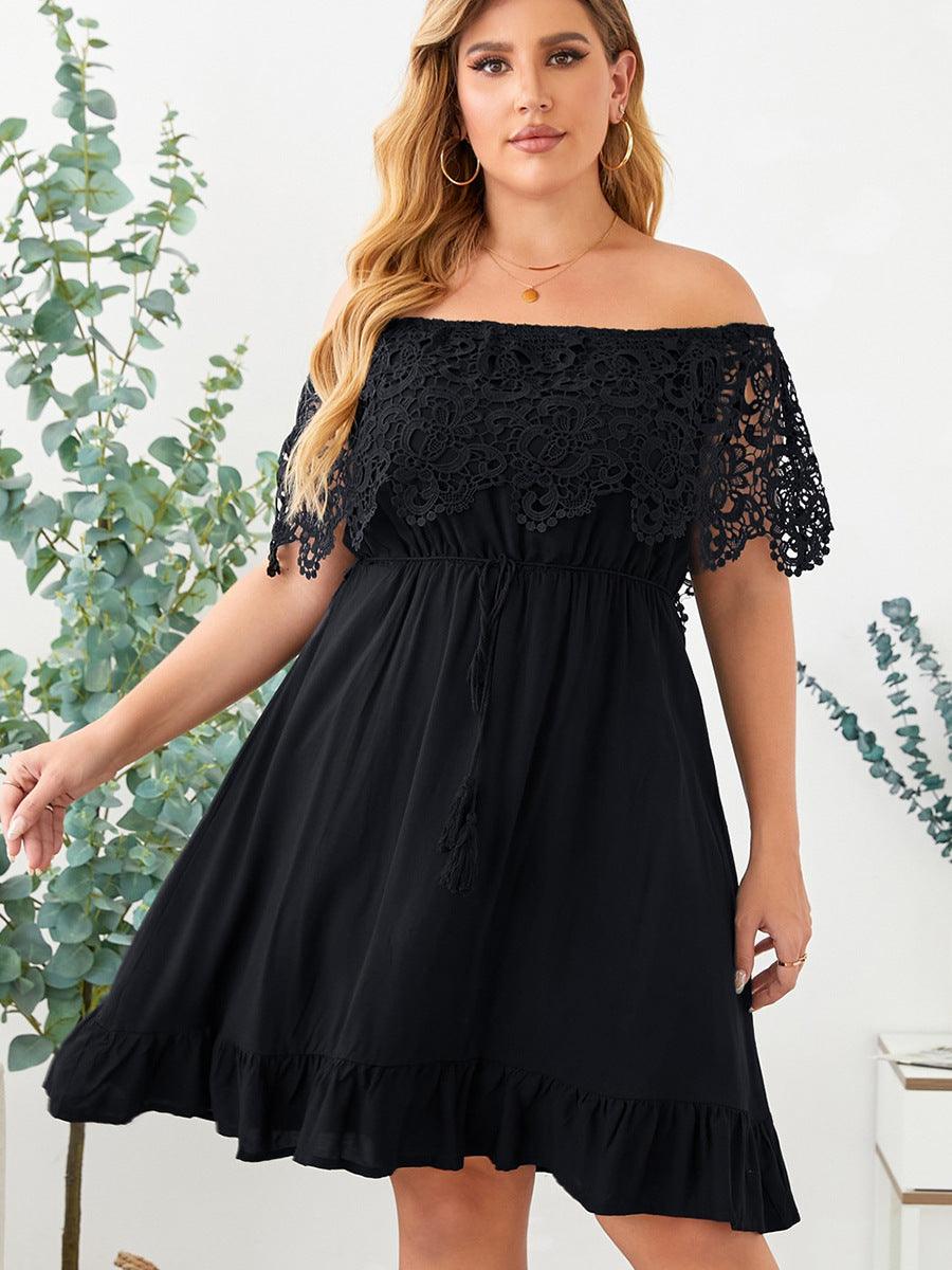 Off-shoulder Ruffled Skirt - AEI 97