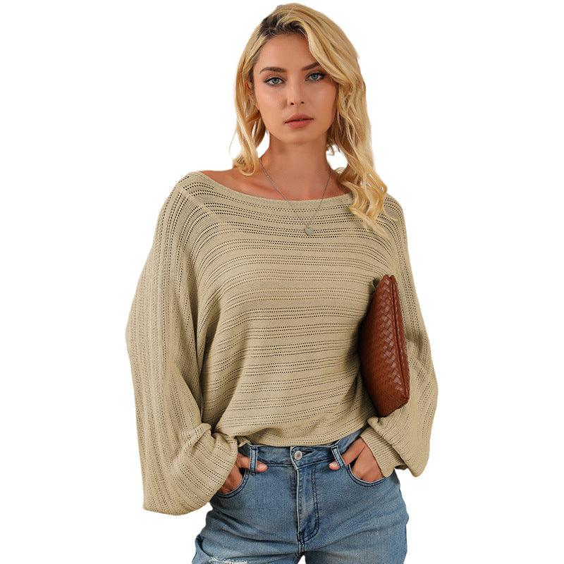 Lantern Off-neck Sleeve Sweater - AEI 97