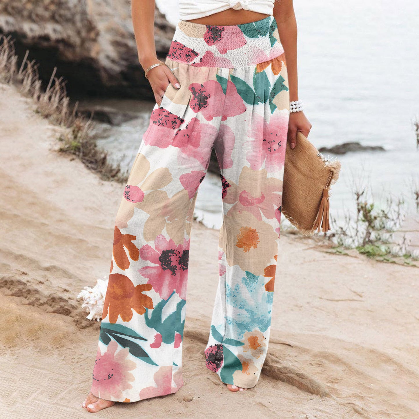 Printed Loose Trousers