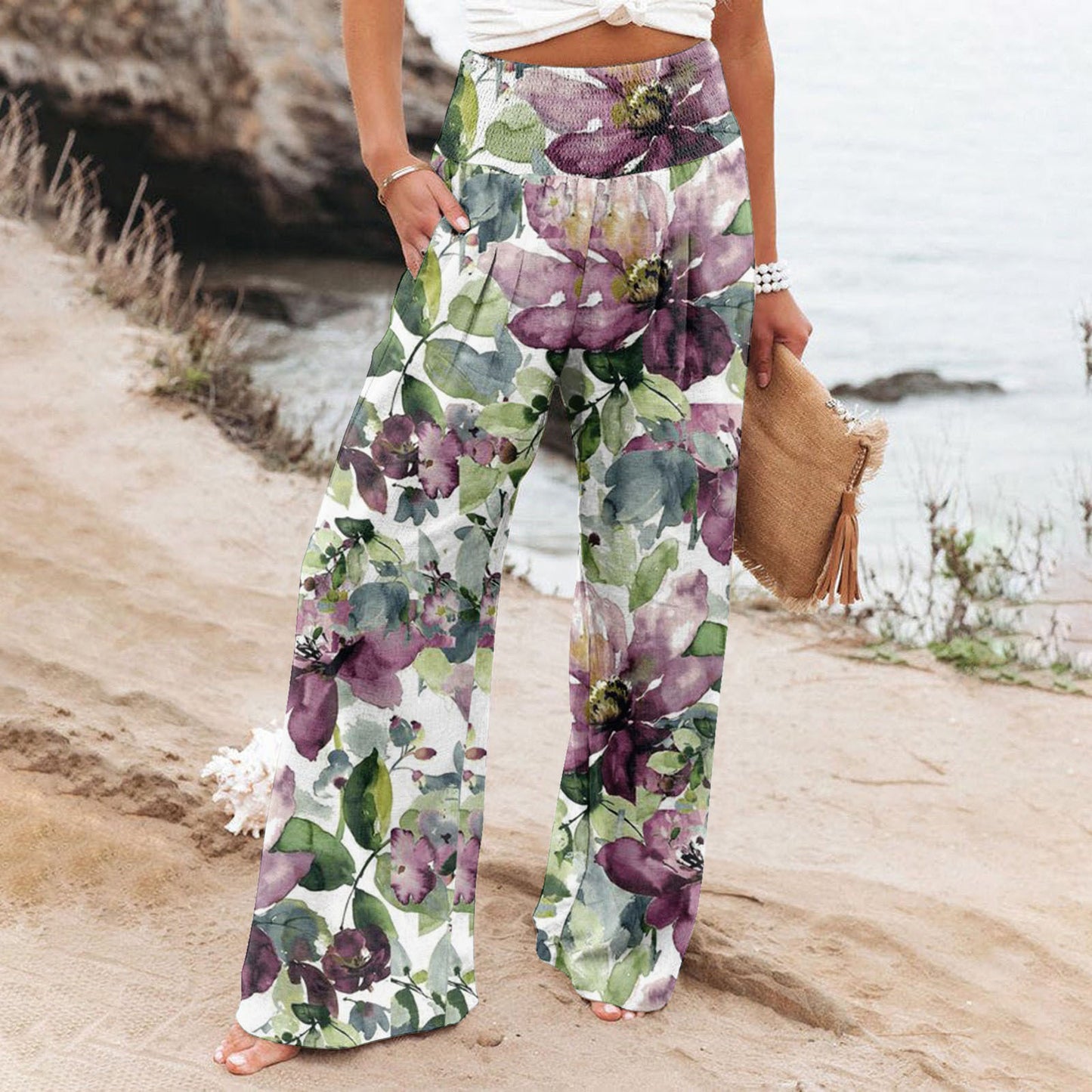 Printed Loose Trousers