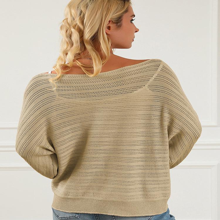 Lantern Off-neck Sleeve Sweater - AEI 97