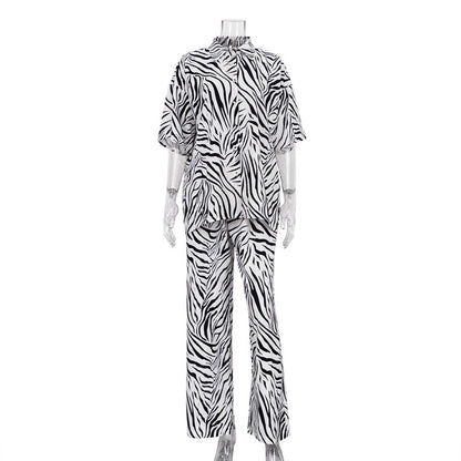 Zebra Striped Suit