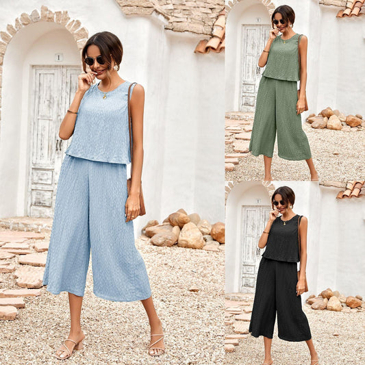 Loose Sleeveless Jumpsuit - AEI 97