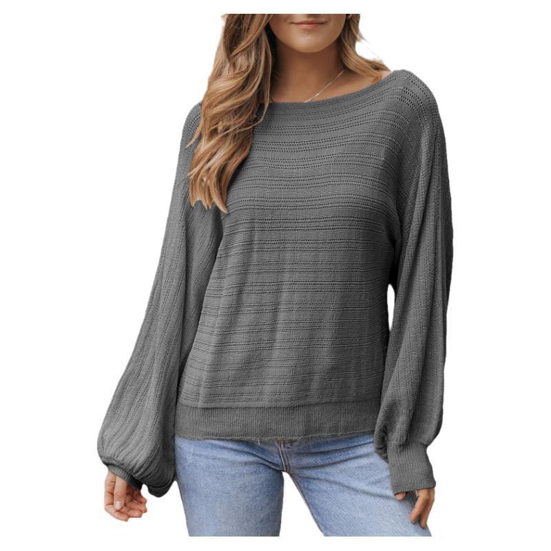 Lantern Off-neck Sleeve Sweater - AEI 97